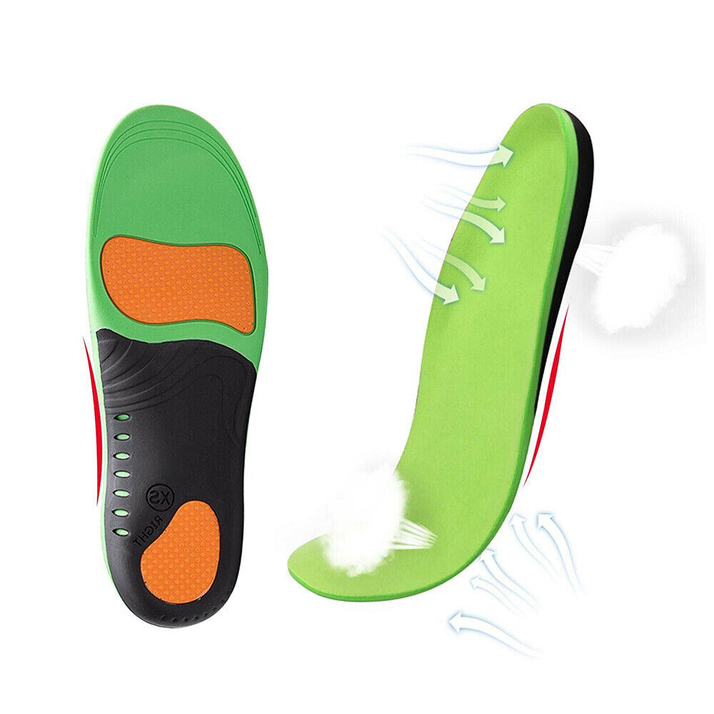 A Pair Orthotic Insoles Arch Support Flat Foot High Plantar Feet Fasciitis Pad Insert