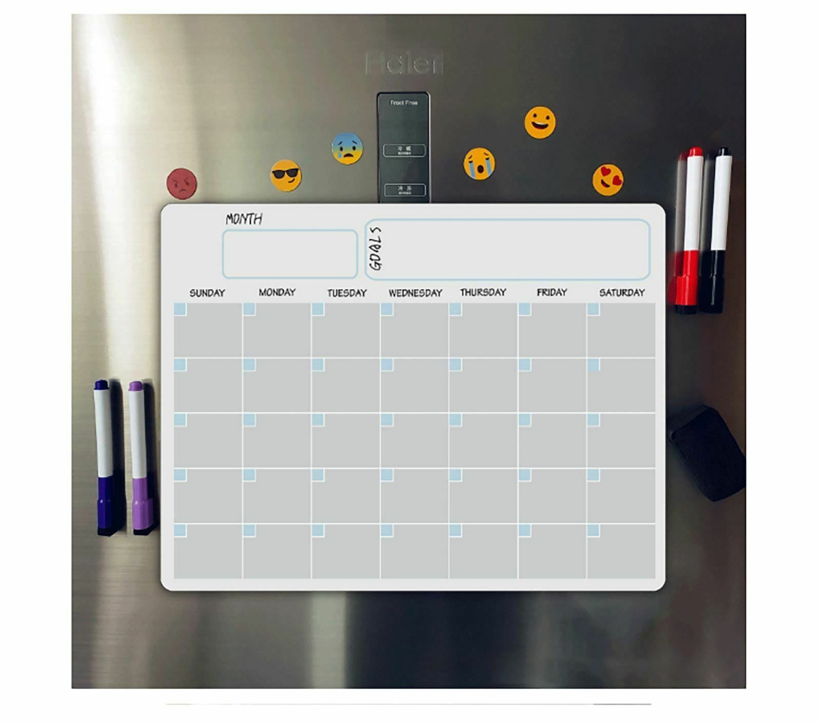 A3 Magnetic Monthly Planner Fridge Magnets Calendar