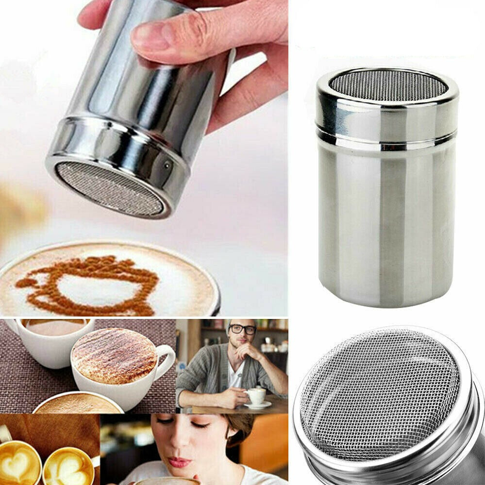 Stainless Icing Sugar Cocoa Coffee Shaker Flour Duster