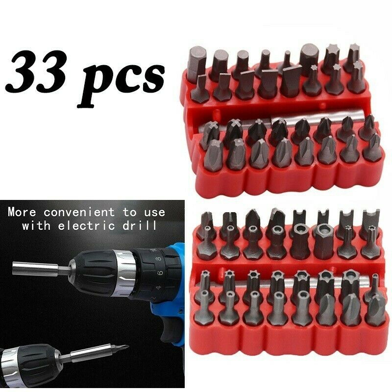 33pc Magnetic Extension Bit Holder Screwdriver Bits Set Quick Release Bit Holder