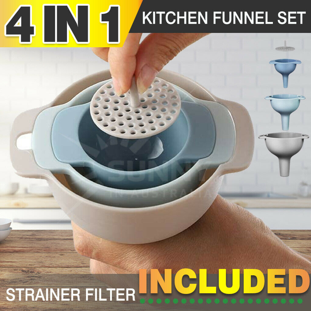 4 IN 1 Multifunction Funnel Set Pouring Liquids Tool