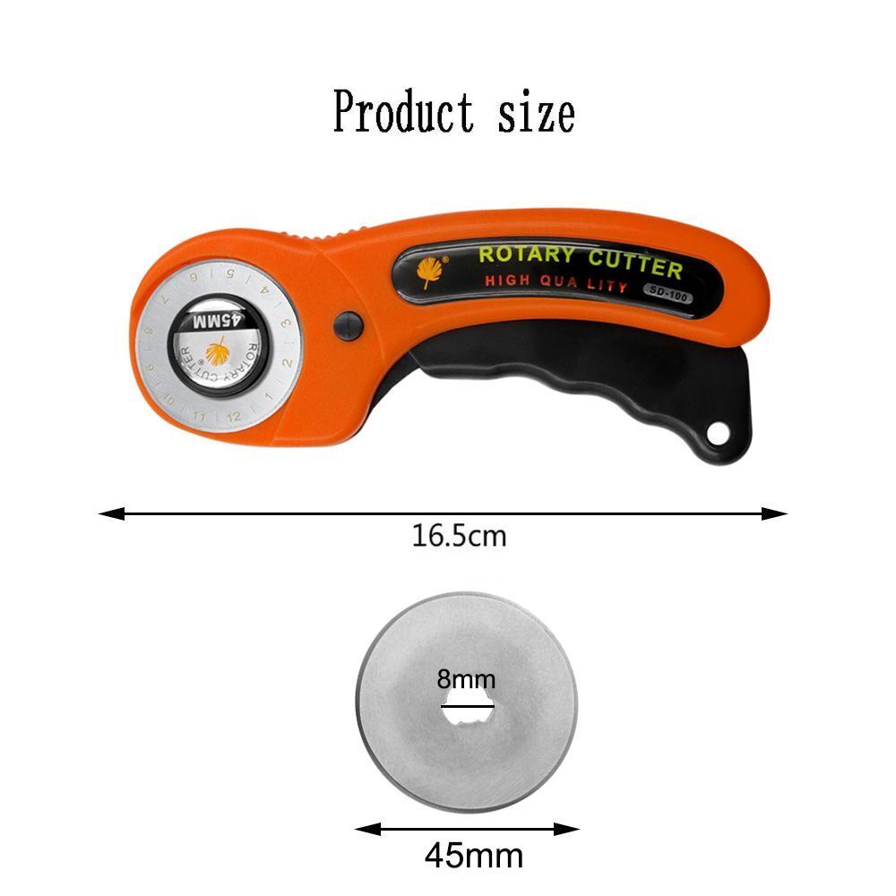 Rotary Cutter Professional Quilting Roller Fabric Cutting Tool