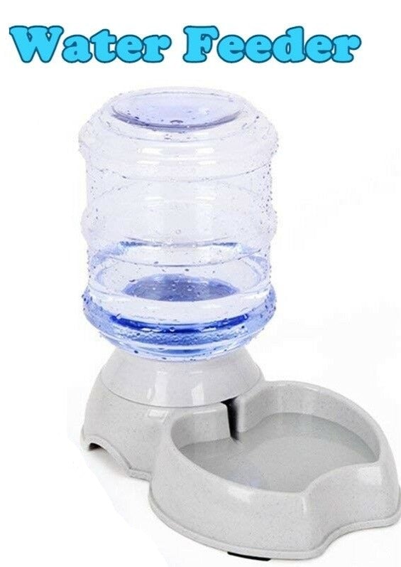 Automatic Pet Feeder Dispenser Dog Cat Auto Self Feeding Water Bowl 3.5L