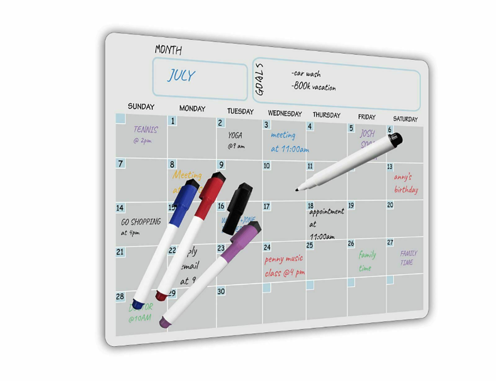 A3 Magnetic Monthly Planner Fridge Magnets Calendar