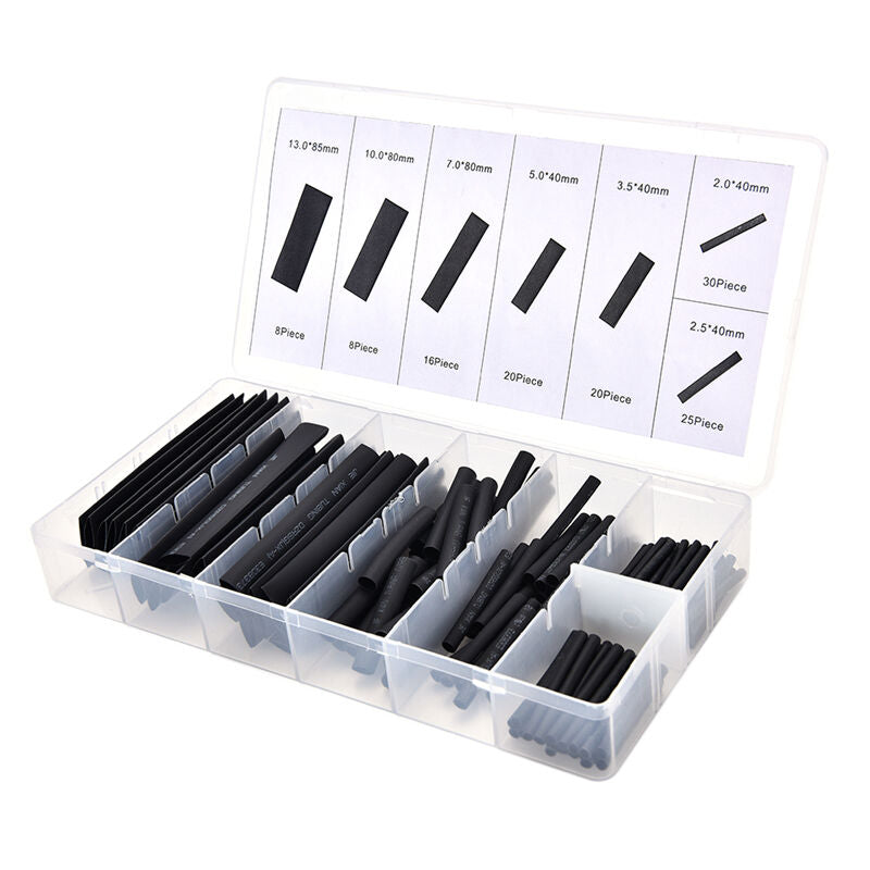 127PCS Heat Shrink Tubing Shrinkable Tube Assortment Kit