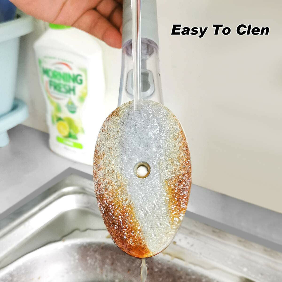 Long Handle Kitchen Automatic Soap Cleaning Brush