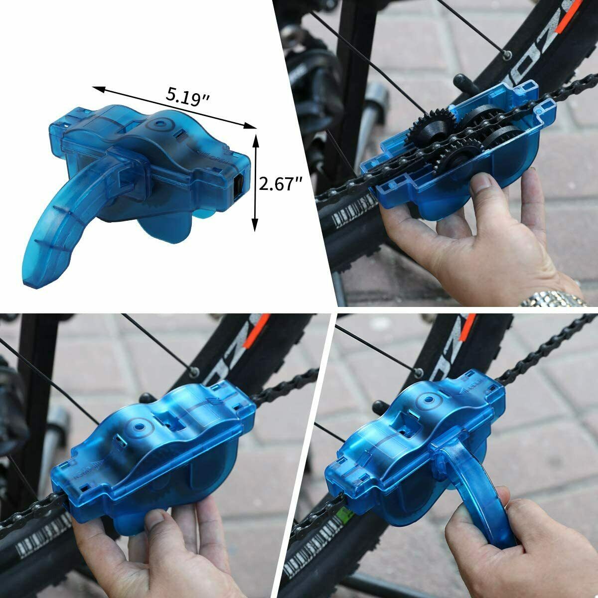 360° Bicycle Chain Cleaner Wash Tool