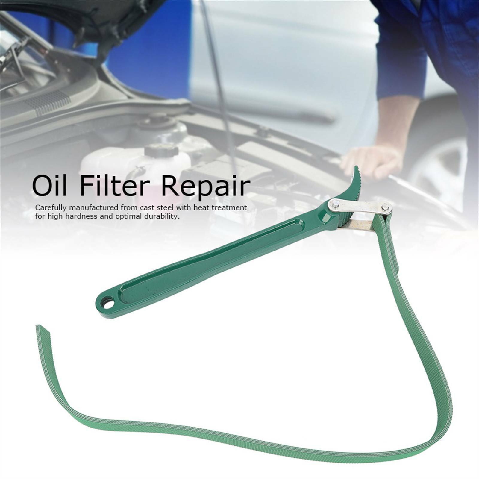 Oil Filter Belt Wrench Puller Strap Spanner Filter Cartridge Removal Tool