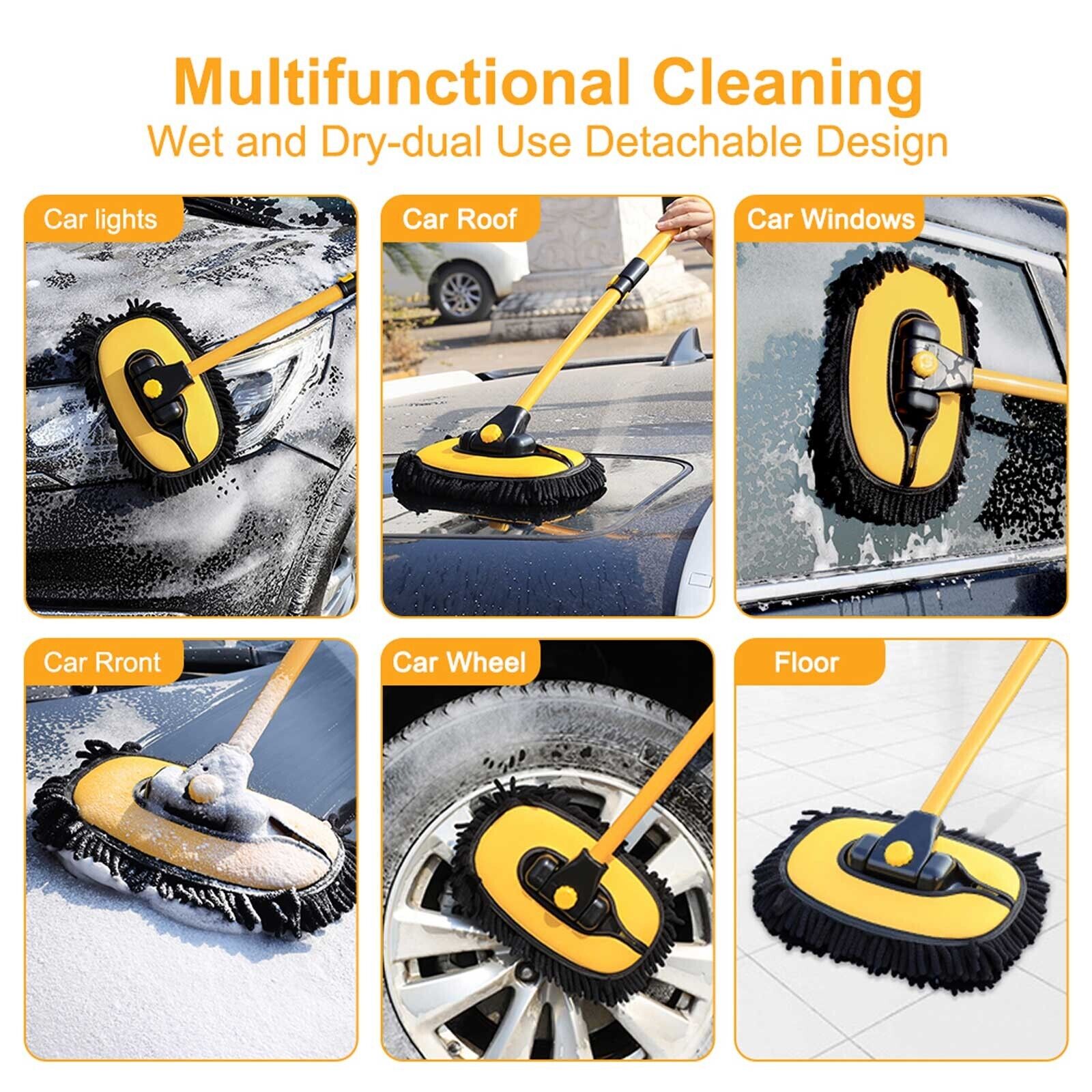 Telescopic Car Brush Wash Soft Care Mop Vehicle Cleaning Window Adjustable Tools