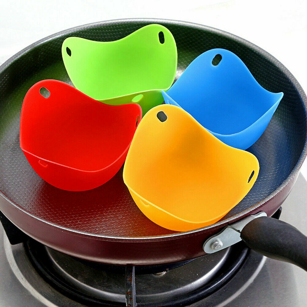 4pcs Silicone Egg Poacher