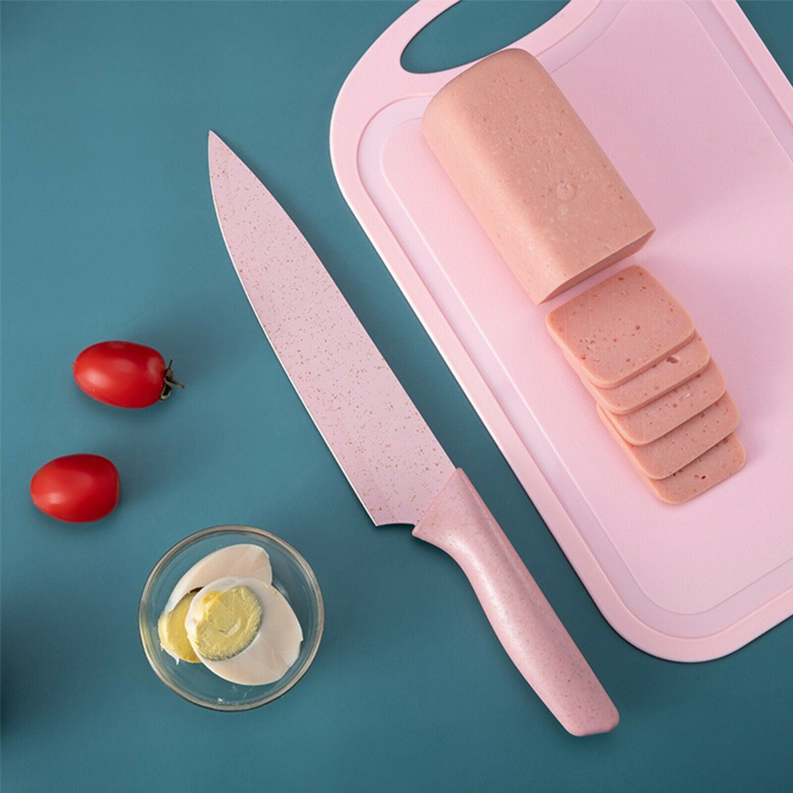 6 In 1 Kitchen Knife Set Gift Box Colorful Stainless Steel