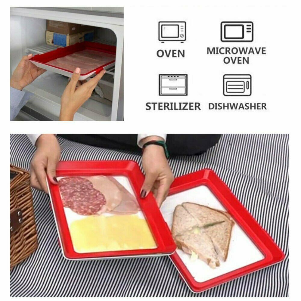 Creative Food Preservation Tray Healthy Kitchen Tools Storage Container Set