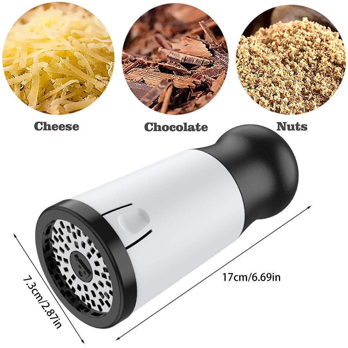 Cheese Grater Handheld Cheese Slicer Mill Stainless Steel Cheese Shredder