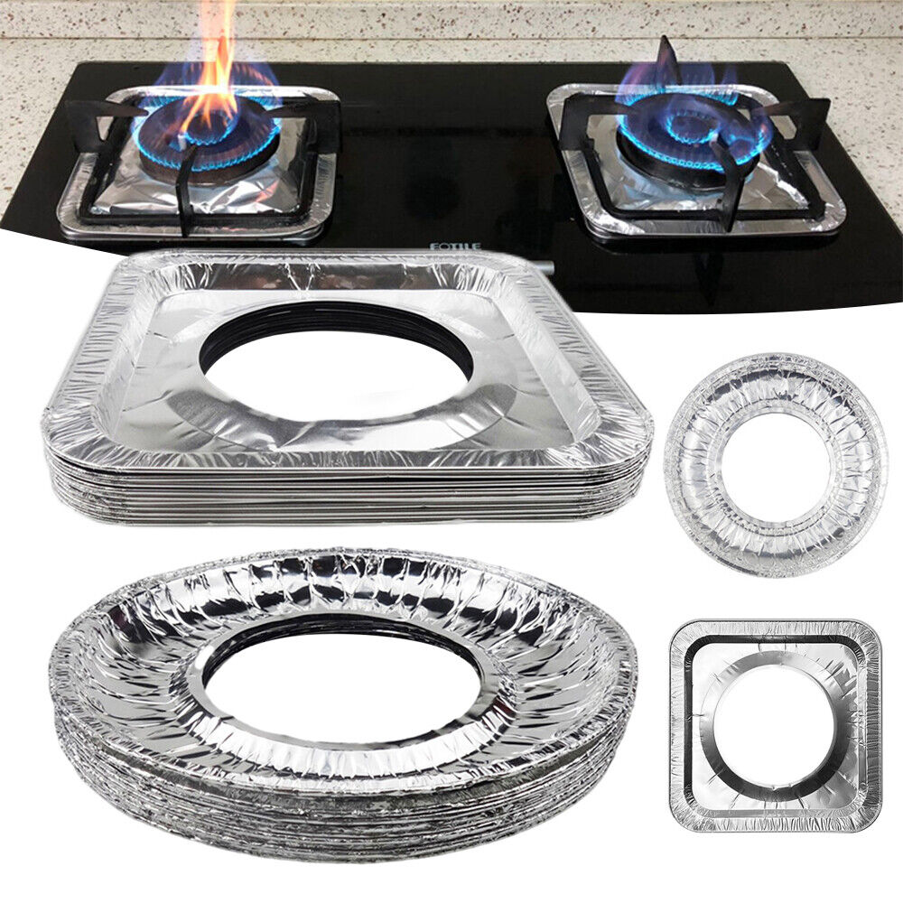 10PCS Stove Top Covers Reusable Non-stick Foil Gas Burner Protector Liner