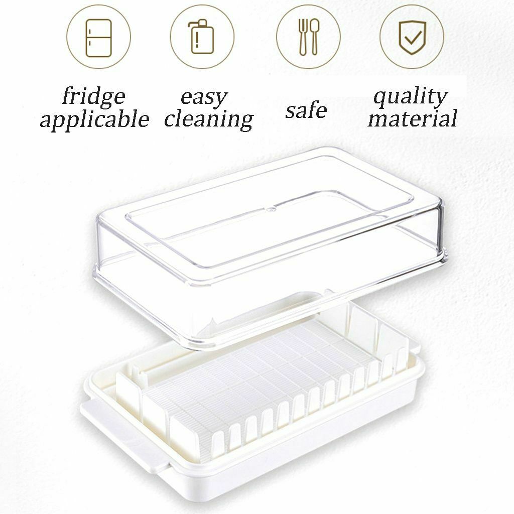 Butter Dish with Lid Dust-proof Slicing Storage Box Fresh-keeping Case Container