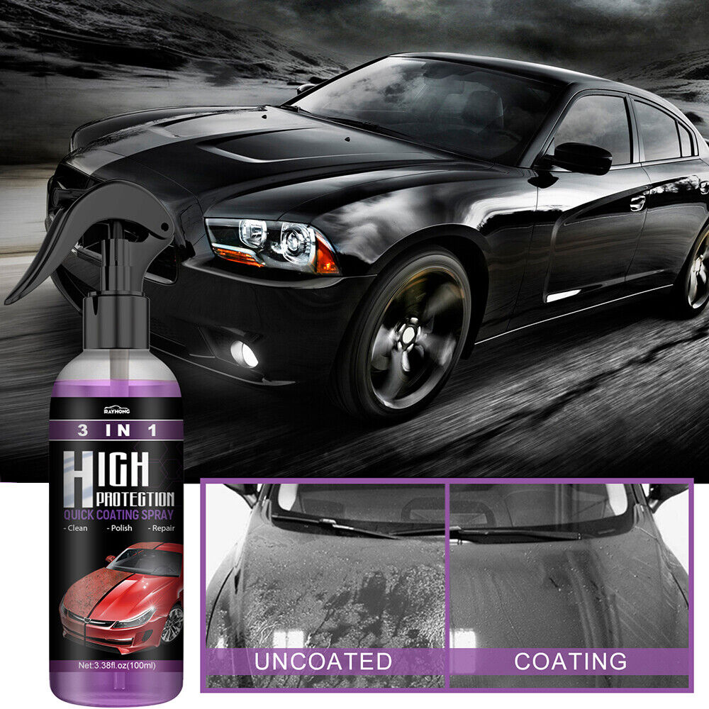 3 in 1 100ml High Protection quick Car Coat Ceramic Coating Spray Hydrophobic