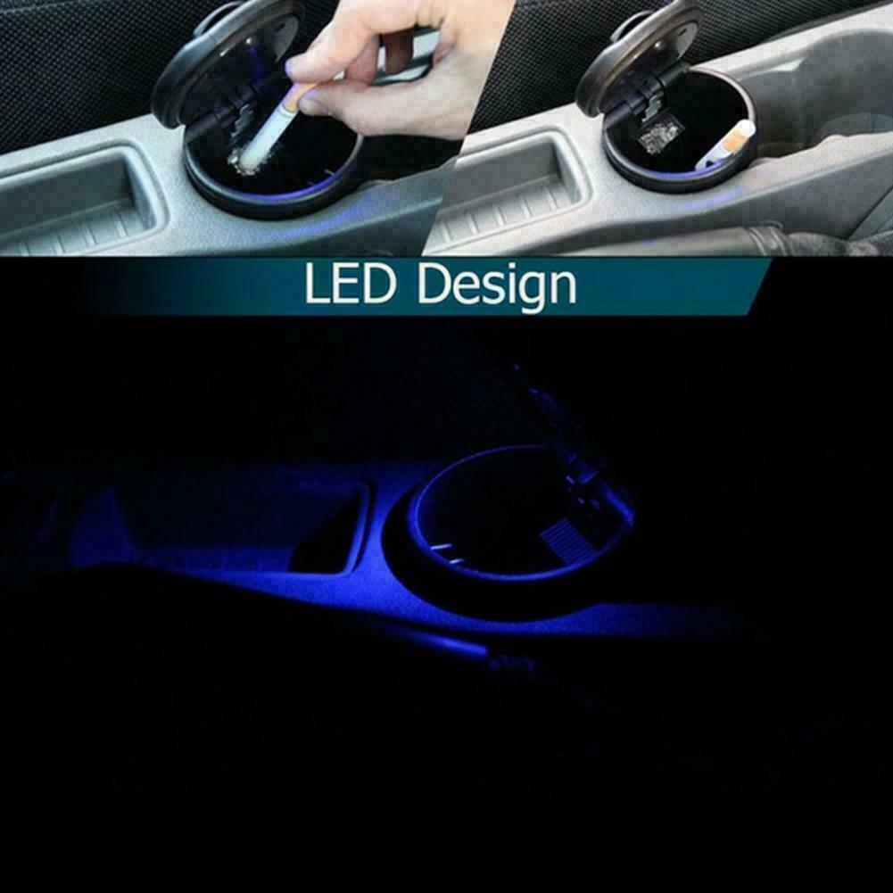 Portable LED Car Ashtray Flame Retardant Smokeless Cigarette Holder