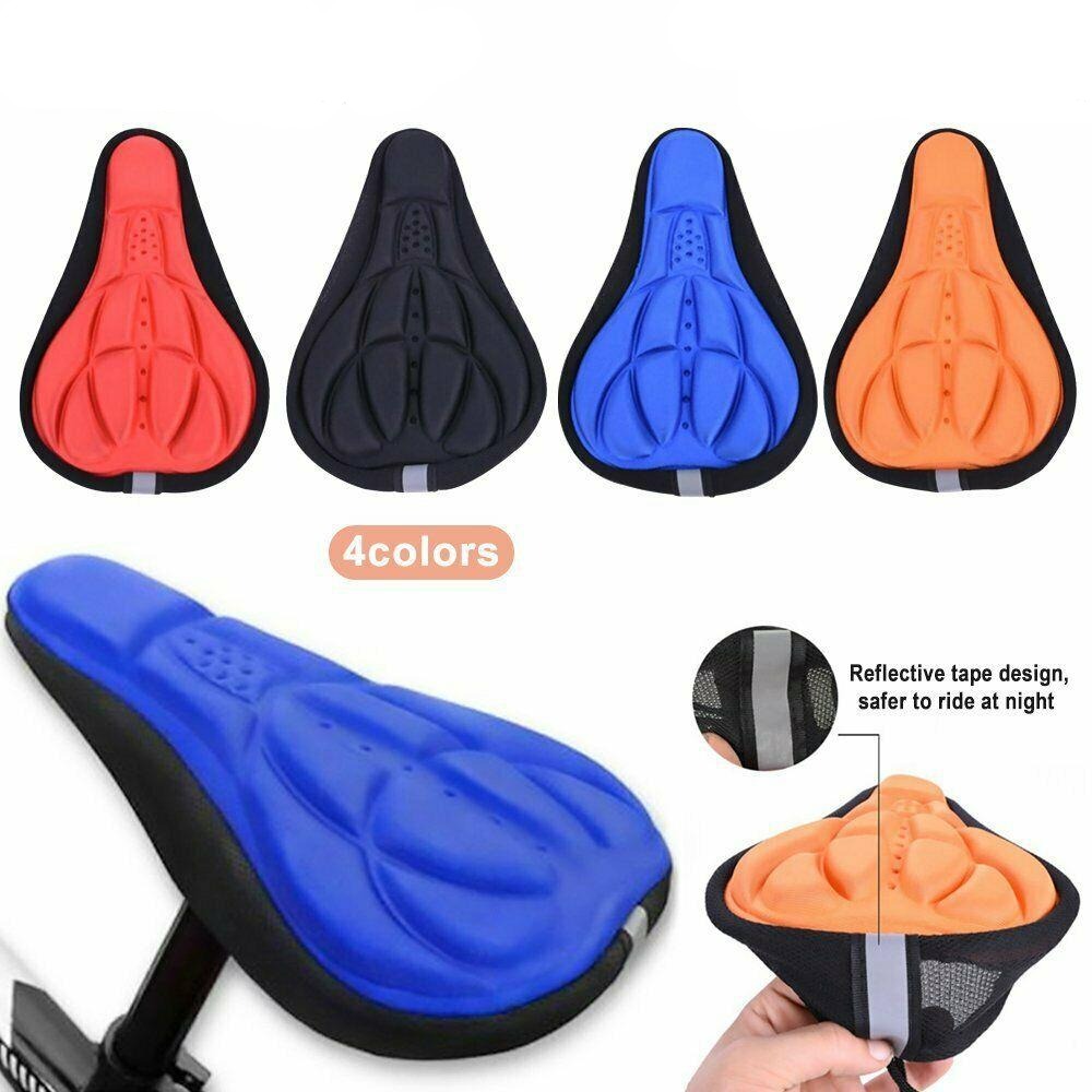 2PCS 3D Silicone Gel Cycling Saddle Seat Cover