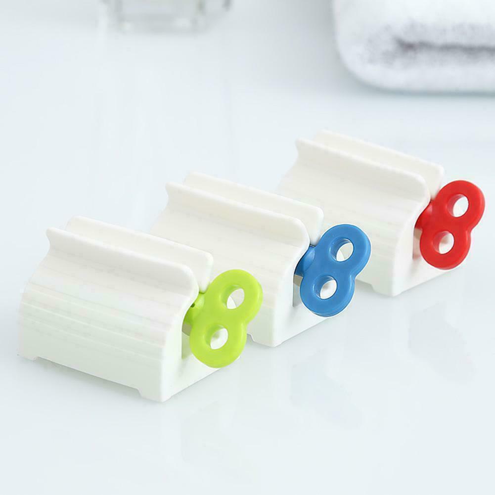 Toothpaste Squeezer Bathroom Tube Easy Stand Dispenser Rolling Holder Seat