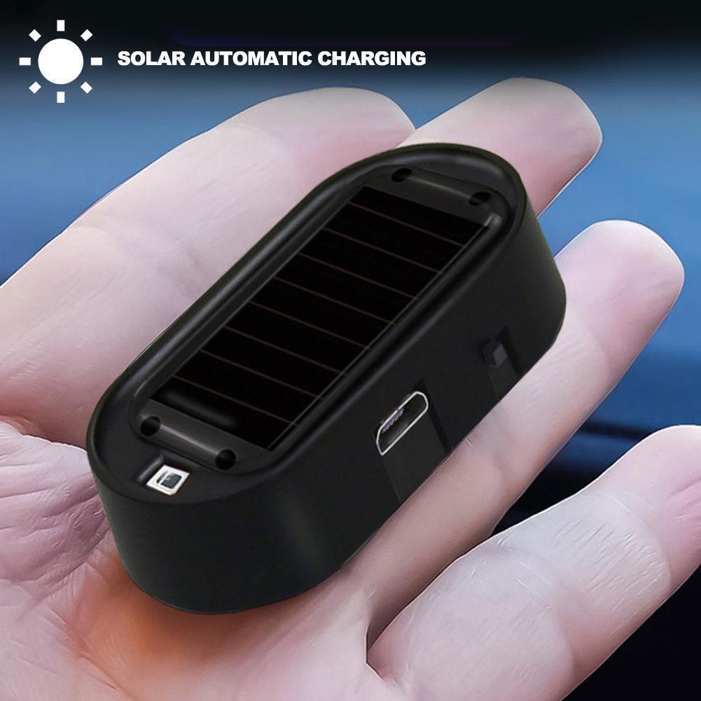 LED-Light Fake Solar Car Alarm Warning Security Simulate Anti Theft Flashing