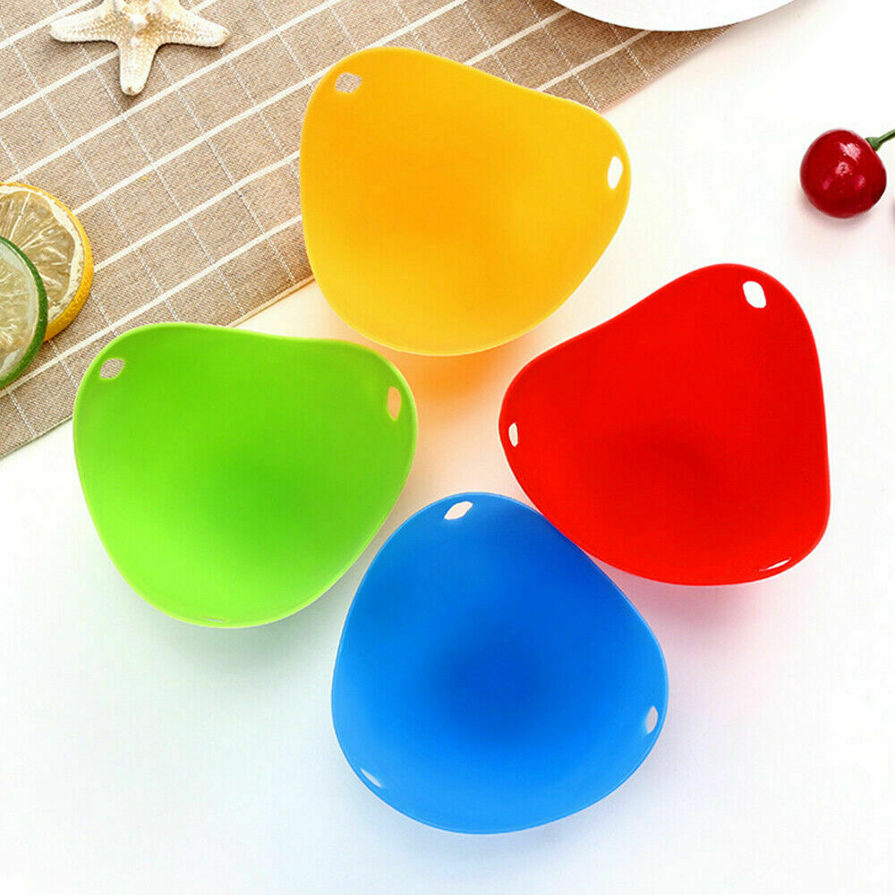 4pcs Silicone Egg Poacher