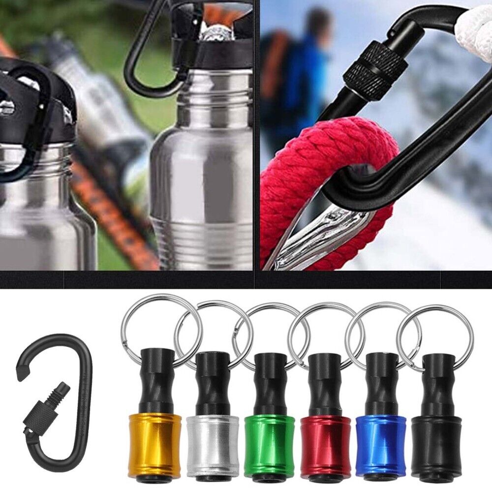 6PCS Hex Shank Screwdriver Bit Holder Extension Bar Keychain Driver Keyring