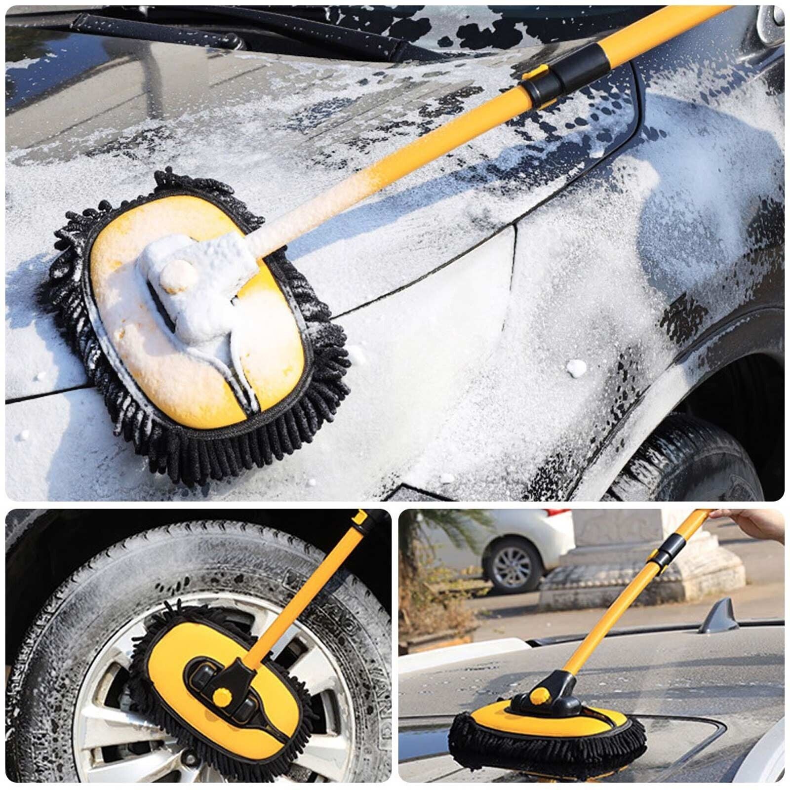 Telescopic Car Brush Wash Soft Care Mop Vehicle Cleaning Window Adjustable Tools