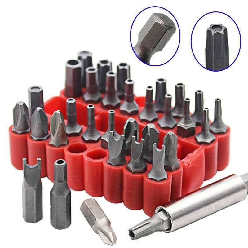 33pc Magnetic Extension Bit Holder Screwdriver Bits Set Quick Release Bit Holder