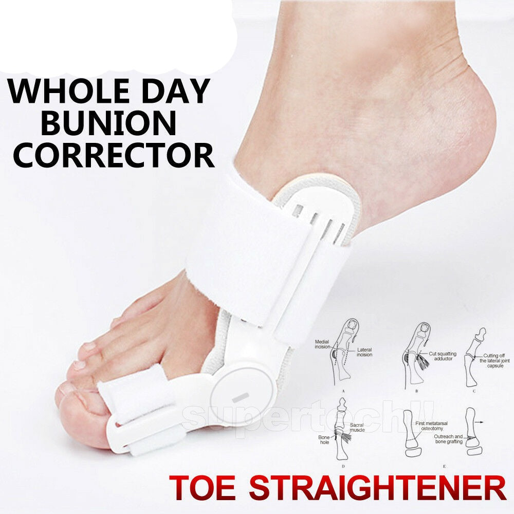 A Pair Bunion Corrector Hammer Splint Straightener Orthopedic Brace Hallux