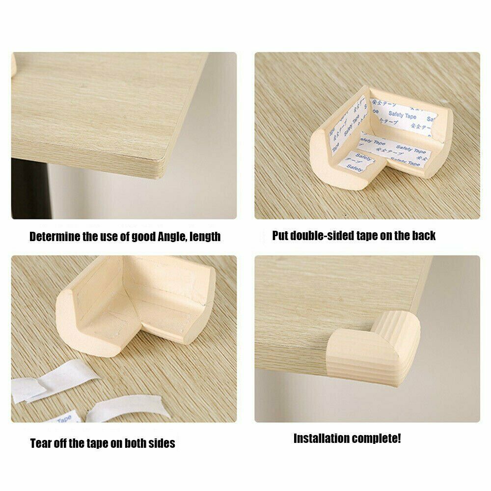 6PCs Baby Kids Safety Soft Sponge Pad Table Corner Edge Cushion Protection Cover Tool