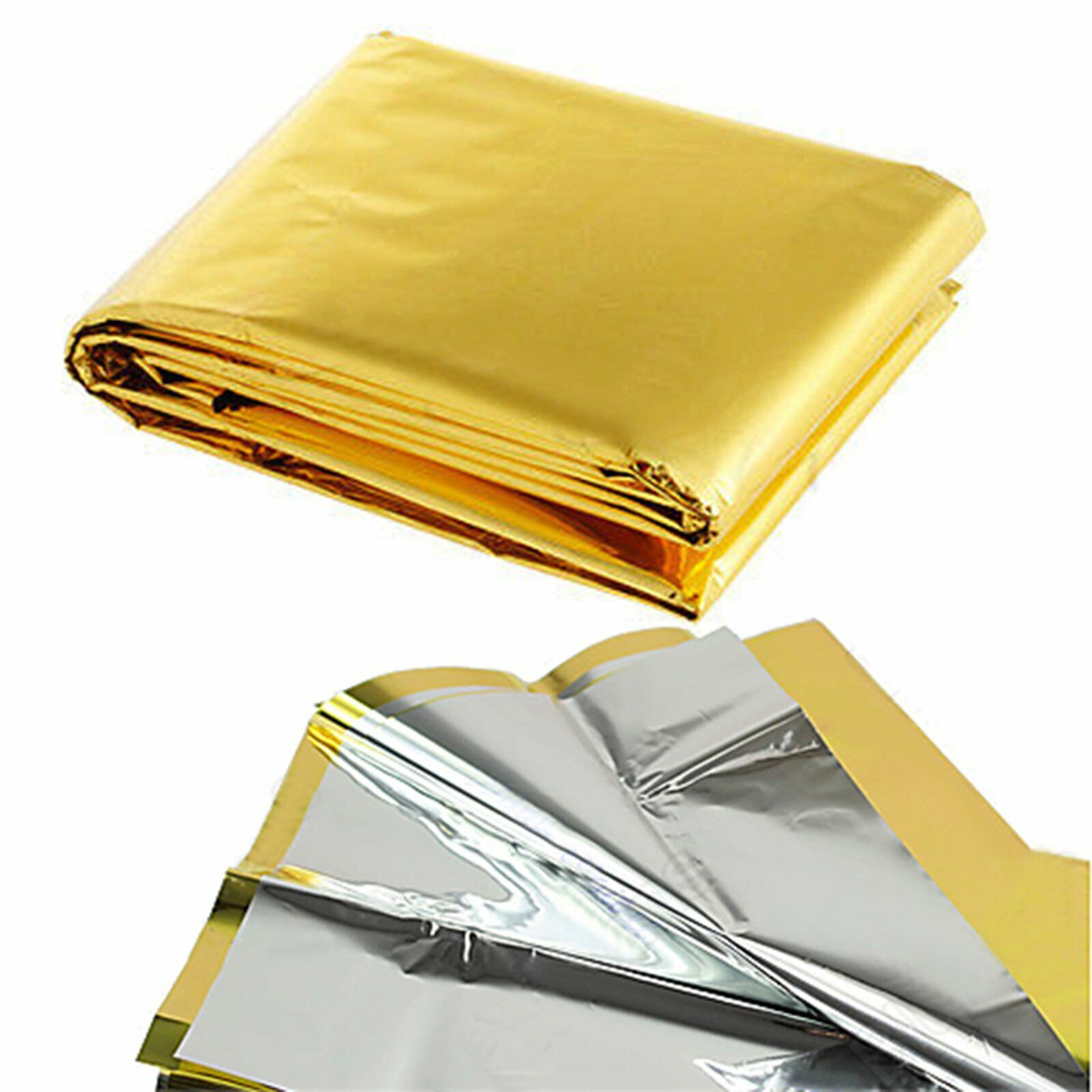 2pcs Space Blanket Thermal Thermo Foil Emergency Survival Camping Rescue First Aid