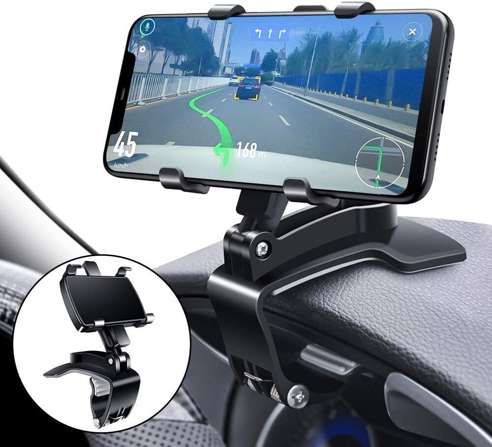 Multifunction 360° Rotation Dashboard Car Phone Holder Mount GPS Stand Cradle Clamp