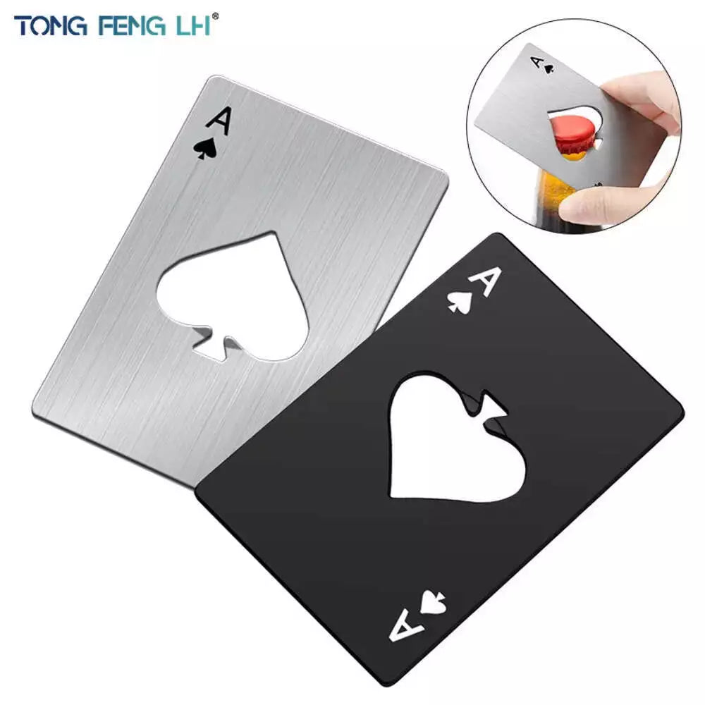 1PC Beer Bottle Picker Opener Poker Creative Pocket Metal Multifunction Credit