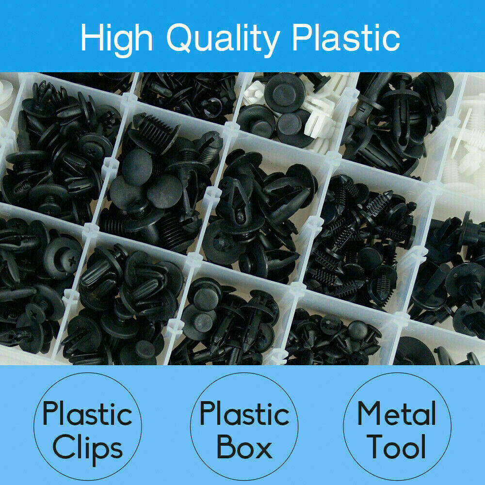 415Pcs Car Plastic Fasteners Trim Clip Rivets