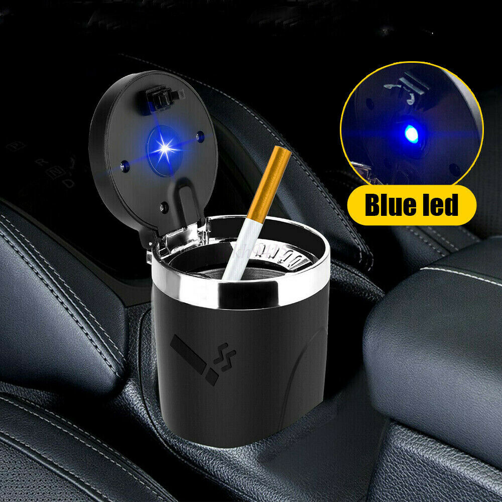 Portable LED Car Ashtray Flame Retardant Smokeless Cigarette Holder