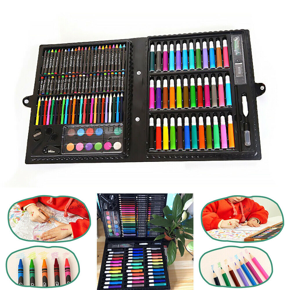 150Pc Kids Painting Pen Set Fine Art Marker DIY Poster Gift Card Writing Drawing