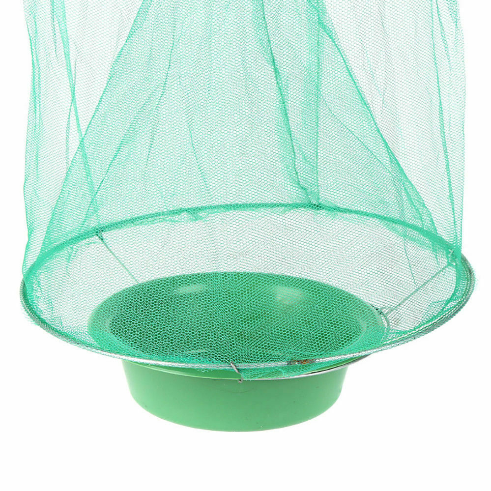 Reusable Fly Trap Insect Killer Net Cage Trap Outdoor Ranch Pest Hanging Catcher