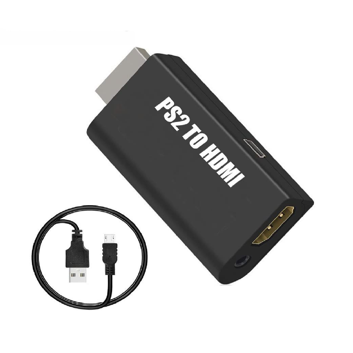 PS2 to HDMI Video Converter Composite AV to HDMI PlayStation 2 HD Adapter