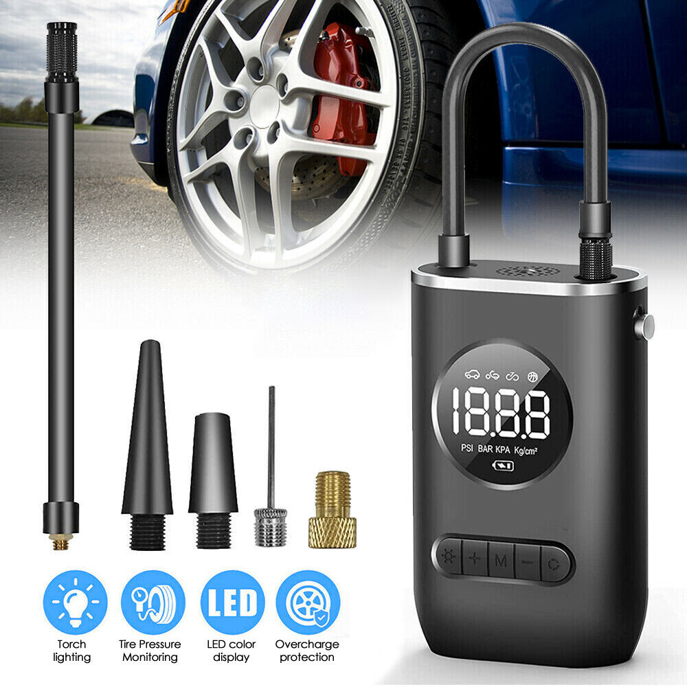 Wireless Air Pump Portable Car Pump Tire Inflator 150PSI Electric Bike Pump