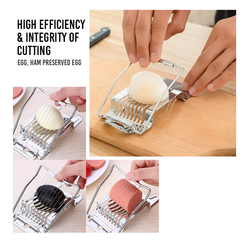 Stainless Steel Boiled Egg Slice Cutter