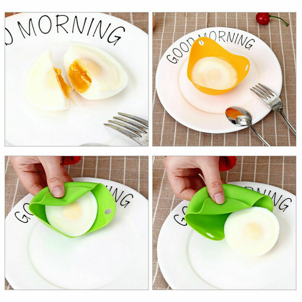 4pcs Silicone Egg Poacher