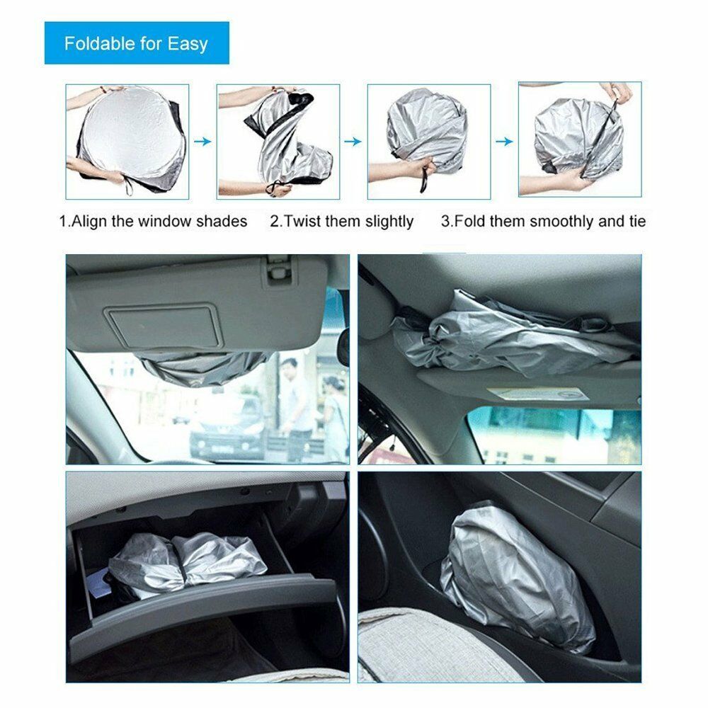 6pcs Universal Car Windshield Sun Shade Foldable Cover