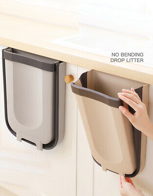 Kitchen Foldable Cabinet Hanging Wastebasket