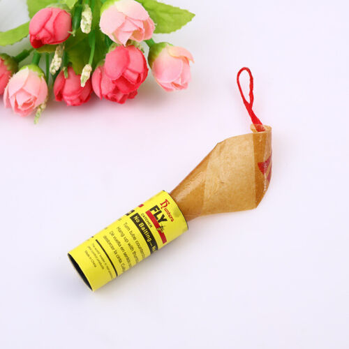 4Pcs Rolls Insect Bug Fly Paper Catcher Trap Ribbon Strip Sticky Tape Flies