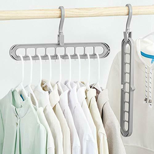 Multipurpose Clothes Hanger Space Saving Folding Hook Wardrobe Rack Coat Pants