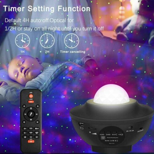 LED Galaxy Starry Night Light Projector Ocean Star Sky Party Baby Kids Room Lamp