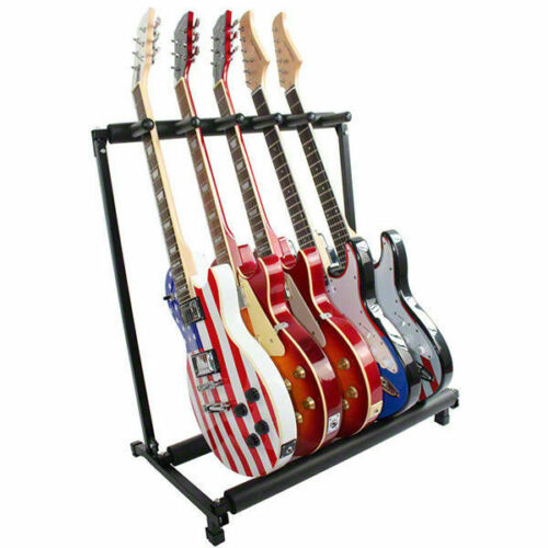 5 Space Metal Padded Foam Guitar Stand Rack