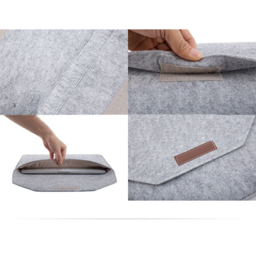 Laptop Wool Felt Sleeve Case Cover Bag Pouch for Apple MacBook Air Pro Retina