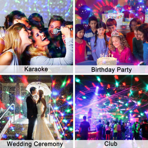 Party Lights Disco Ball Light Premium LED RGB Stage Lighting Strobe Effect Lamp