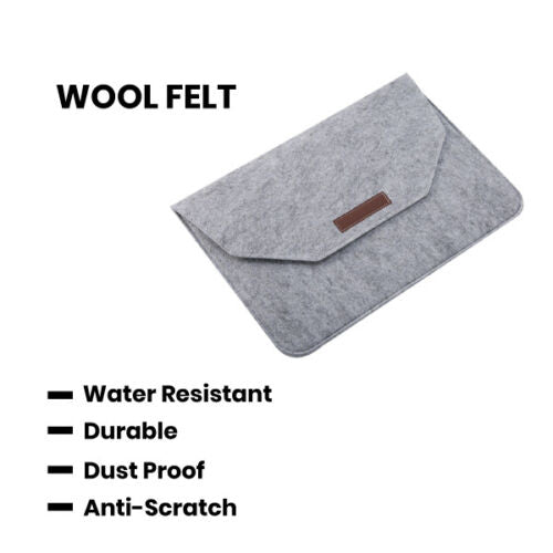 Laptop Wool Felt Sleeve Case Cover Bag Pouch for Apple MacBook Air Pro Retina